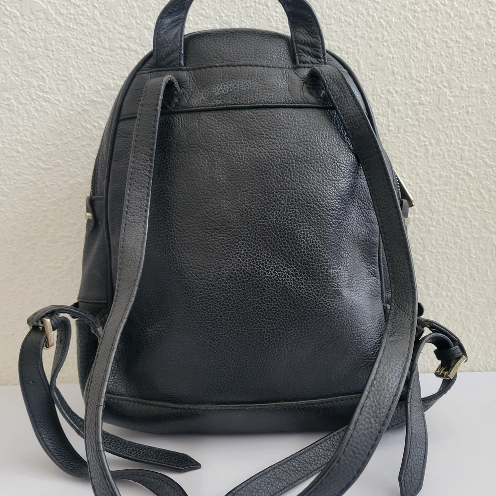 Michael Kors Black Leather Backpack
